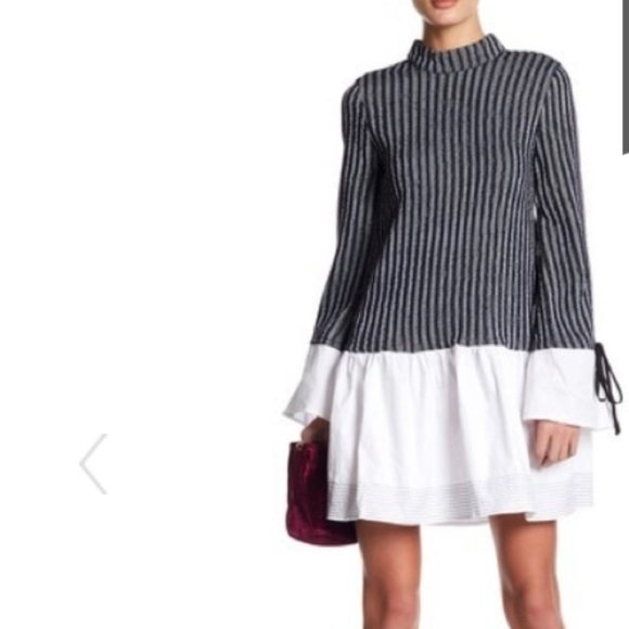 English Factory Dresses & Skirts - English Factory ruffle contrast stitch dress NWT